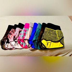 Lululemon 9pair speed up shorts 2.5 all sz 6